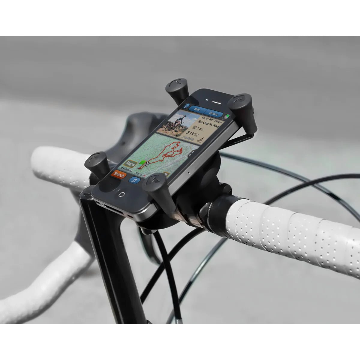 Ram X - Grip Phone Mount w/ RAM EZ - On/Off Bicycle Base | RAP - 274 - 1 - UN7 - MojoMotoSport.com