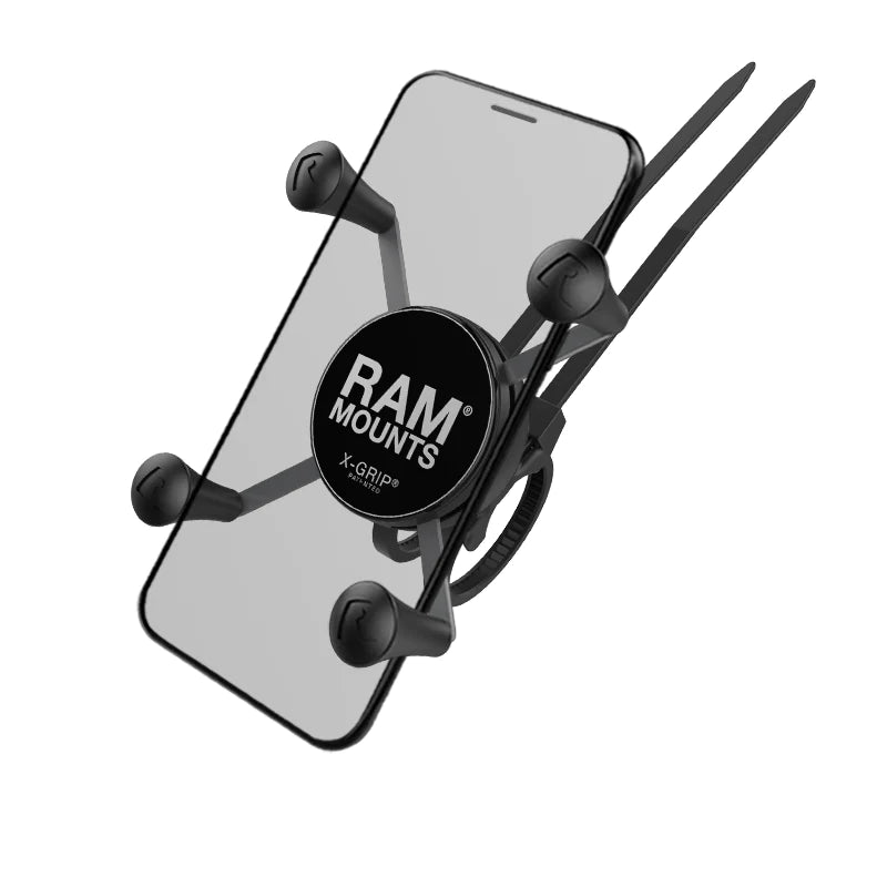 Ram X - Grip Phone Mount w/ RAM EZ - On/Off Bicycle Base | RAP - 274 - 1 - UN7 - MojoMotoSport.com