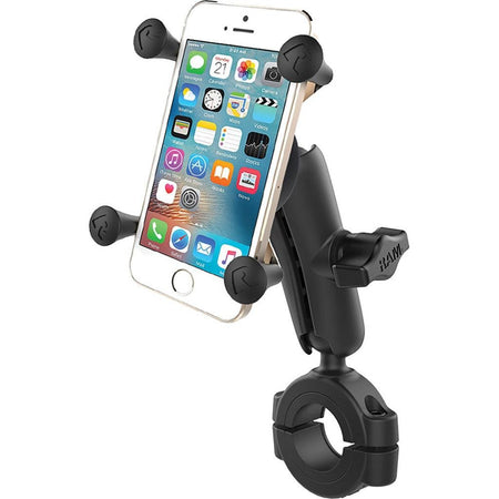 Ram X - Grip Phone Mount w/ RAM Torque Large Rail Base - Medium | RAM - B - 408 - 112 - 15 - UN7 - MojoMotoSport.com