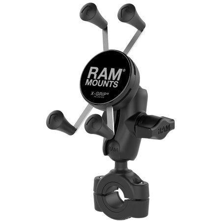 Ram X - Grip Phone Mount w/ Torque Medium Rail Base - Short | RAM - B - 408 - 75 - 1 - A - UN7 - MojoMotoSport.com