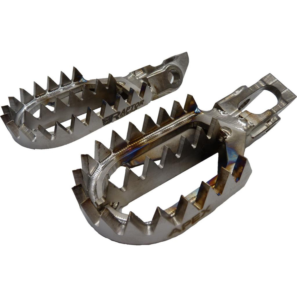 Raptor Titanium Footpegs For Beta | RX012 - MojoMotoSport.com