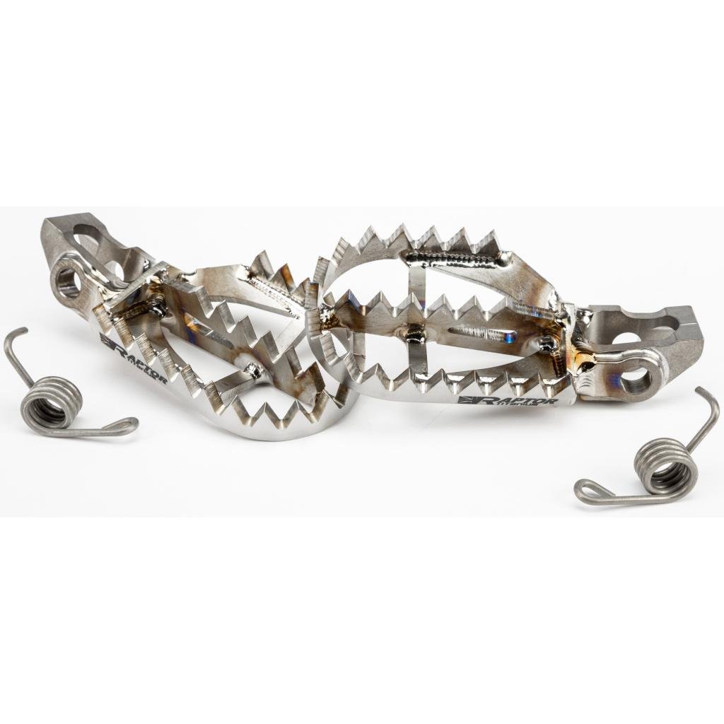 Raptor Titanium Footpegs For Kawasaki KX250/450 (07 - 23) | RX006 - MojoMotoSport.com