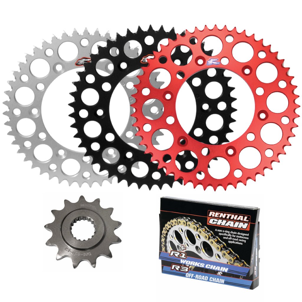 Renthal Chain & Ultralight Sprocket Kit Honda XR400 '96 - 04 - MojoMotoSport.com