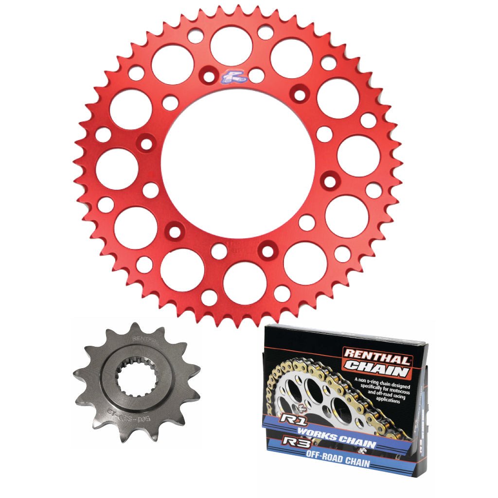 Renthal Chain & Ultralight Sprocket Kit Honda XR650R '00 - 07 - MojoMotoSport.com