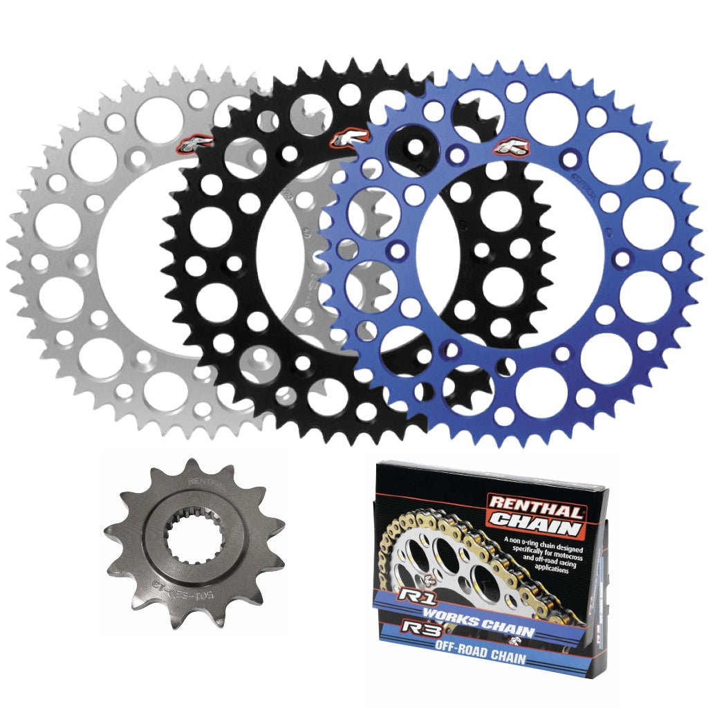 Renthal Chain & Ultralight Sprocket Kit Yamaha YZ125 '99 - 04 - MojoMotoSport.com