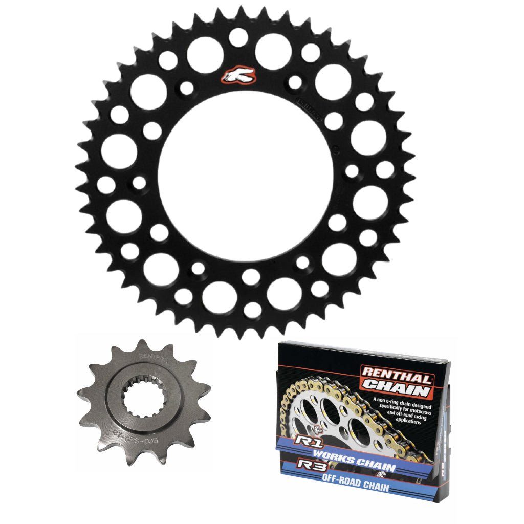 Renthal Chain & Ultralight Sprocket Kit Yamaha YZ/WR250 - 450F/X '98 - 22 - MojoMotoSport.com
