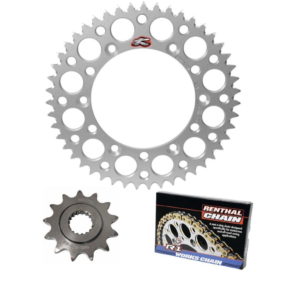 Renthal Chain & Ultralight Sprocket Kit Yamaha/Suzuki 80cc '89 - 22 - MojoMotoSport.com