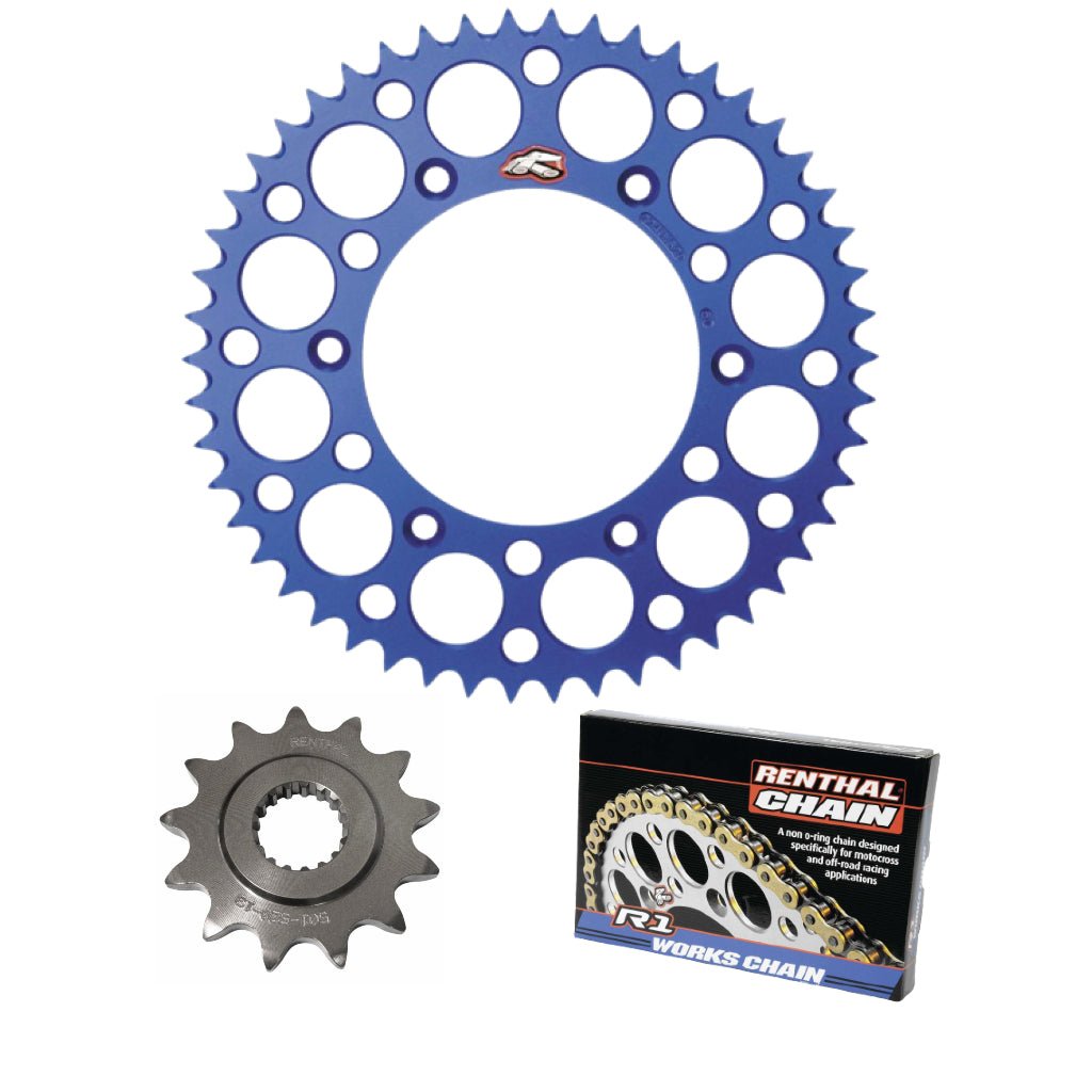 Renthal Chain & Ultralight Sprocket Kit Yamaha/Suzuki 80cc '89 - 22 - MojoMotoSport.com