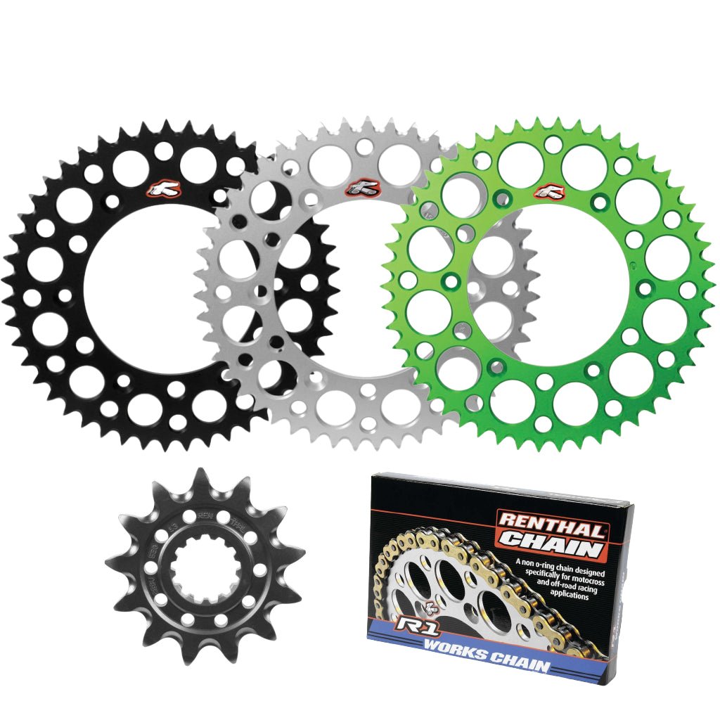 Renthal Ultralight Works Chain & Sprocket Kit Kawasaki KX450(F) '06 - 23 - MojoMotoSport.com