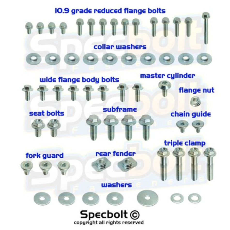 Specbolt Yamaha YZ/YZF Spec - Pak Factory Fastener Kit | SP - YAM - YZYZF - MojoMotoSport.com