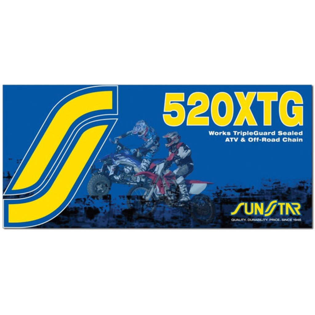 Sunstar - 520 XTG Sealed Gold Chain - MojoMotoSport.com