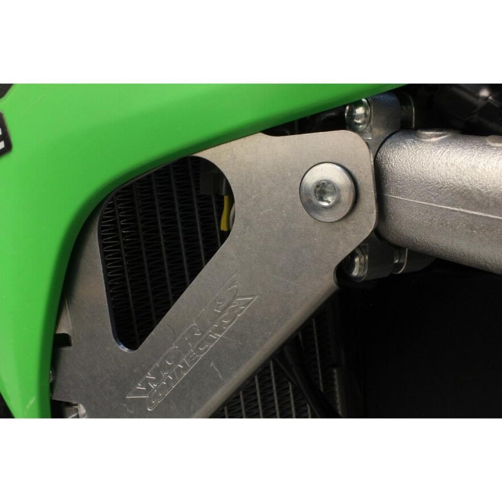 Works Connection Kawasaki Radiator Braces 2019 - 23 KX250/KX450 | 18 - 300 - MojoMotoSport.com