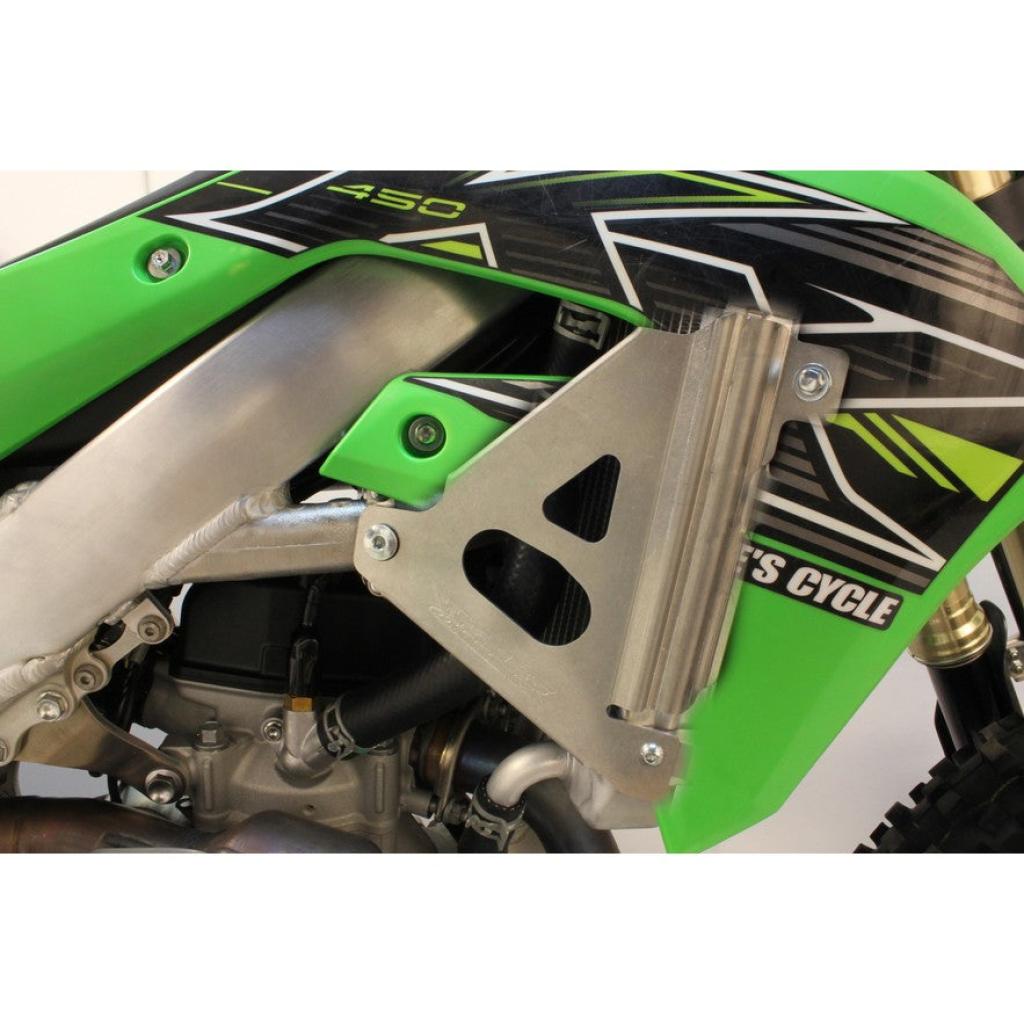 Works Connection Kawasaki Radiator Braces 2019 - 23 KX250/KX450 | 18 - 300 - MojoMotoSport.com