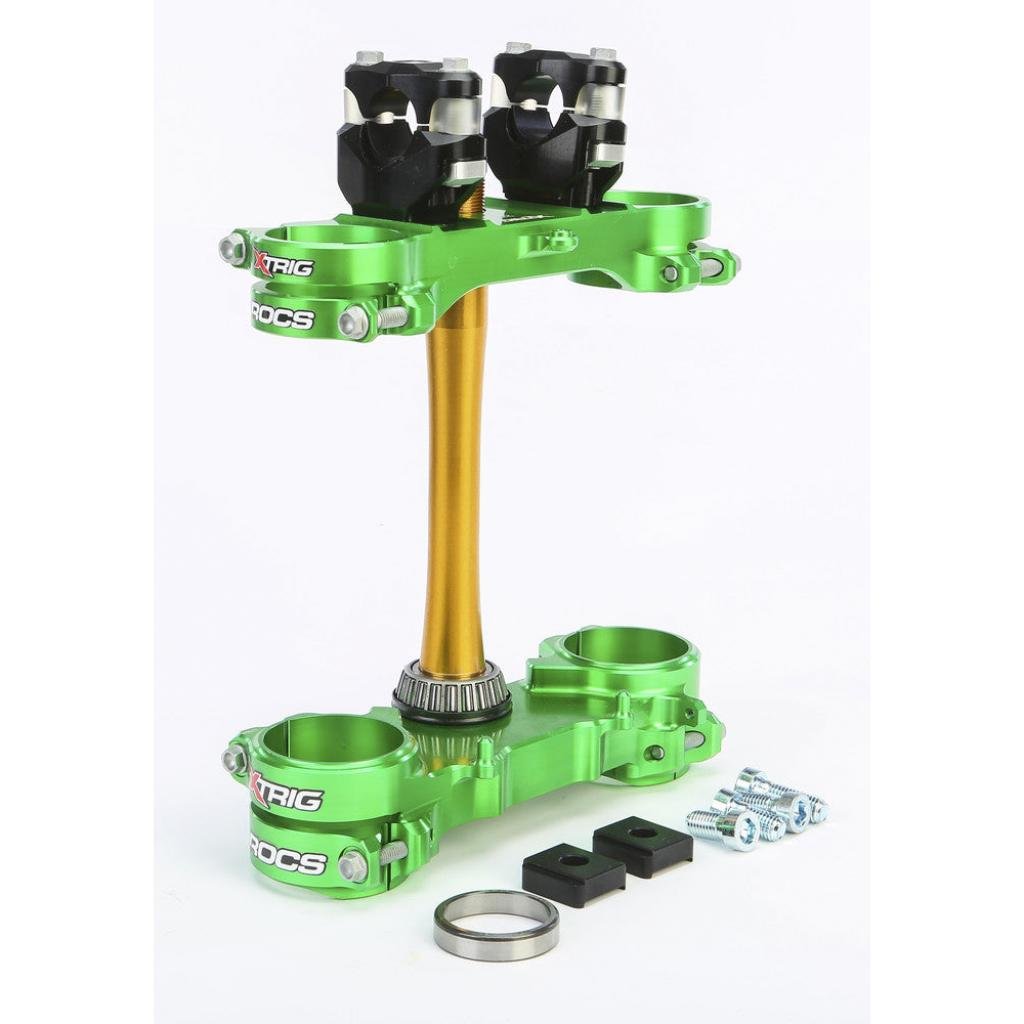 X-Trig ROCS Tech Clamp Set 2019-23 Kawasaki KX250/450 23mm