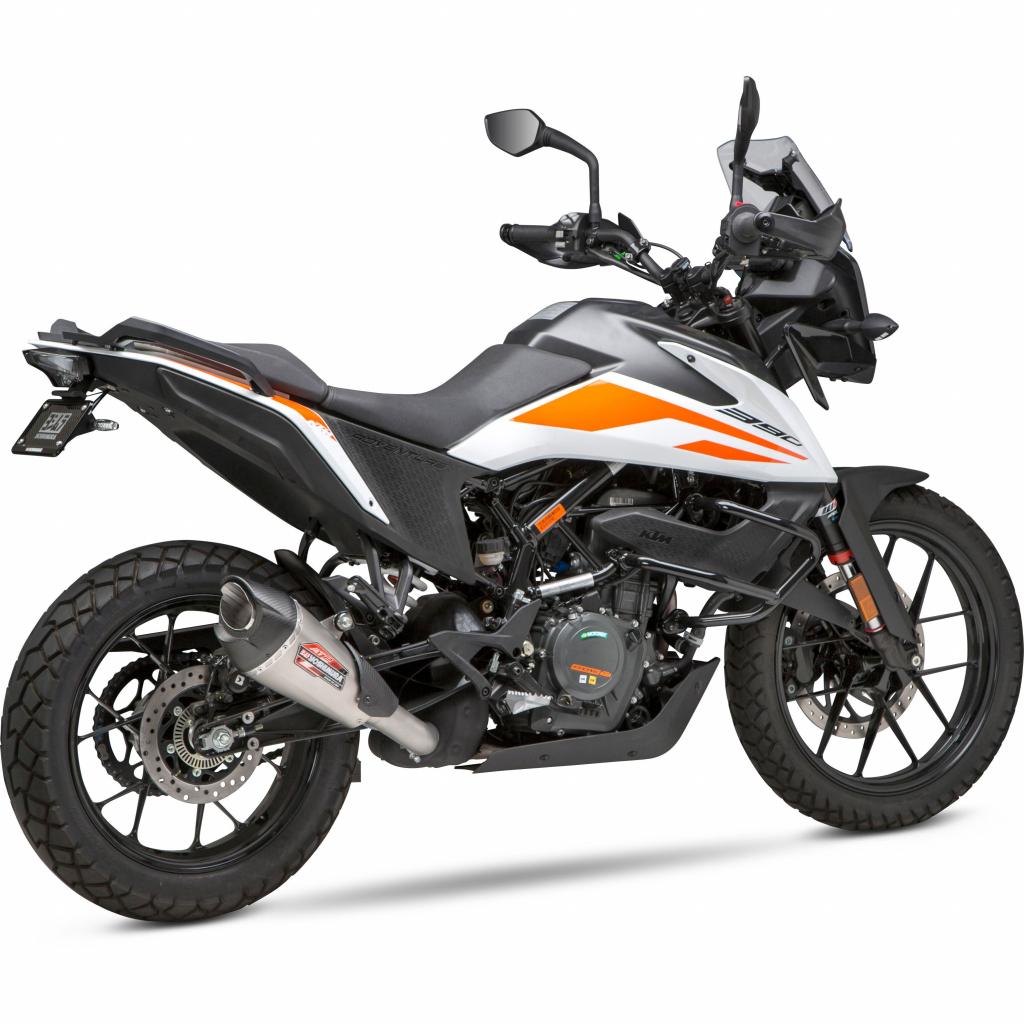 Yoshimura AT2 Stainless Muffler 2020 KTM 390 Adventure | 16370BP520 - MojoMotoSport.com