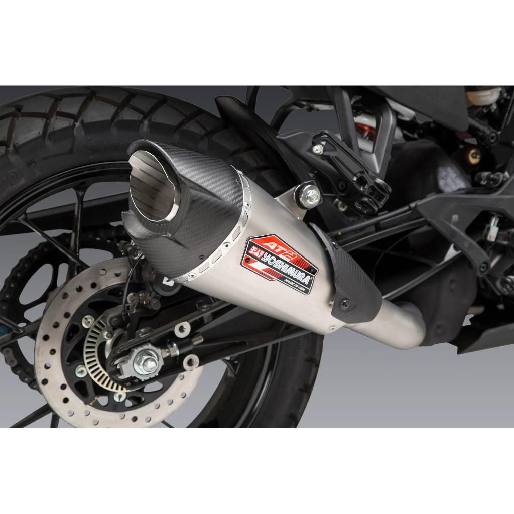 Yoshimura AT2 Stainless Muffler 2020 KTM 390 Adventure | 16370BP520 - MojoMotoSport.com