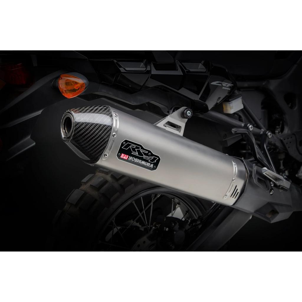 Yoshimura RS - 4 Stainless Slip - on Exhaust 2016 - 2019 Honda Africa Twin | 12400BD520 - MojoMotoSport.com
