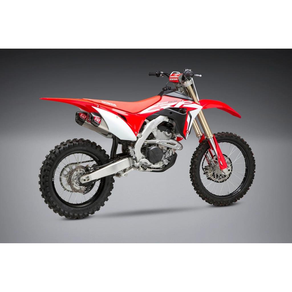 Yoshimura RS - 9T Dual Slip - On Exhaust 2018 - 19 Honda CRF250R/RX | 22843BR520 - MojoMotoSport.com
