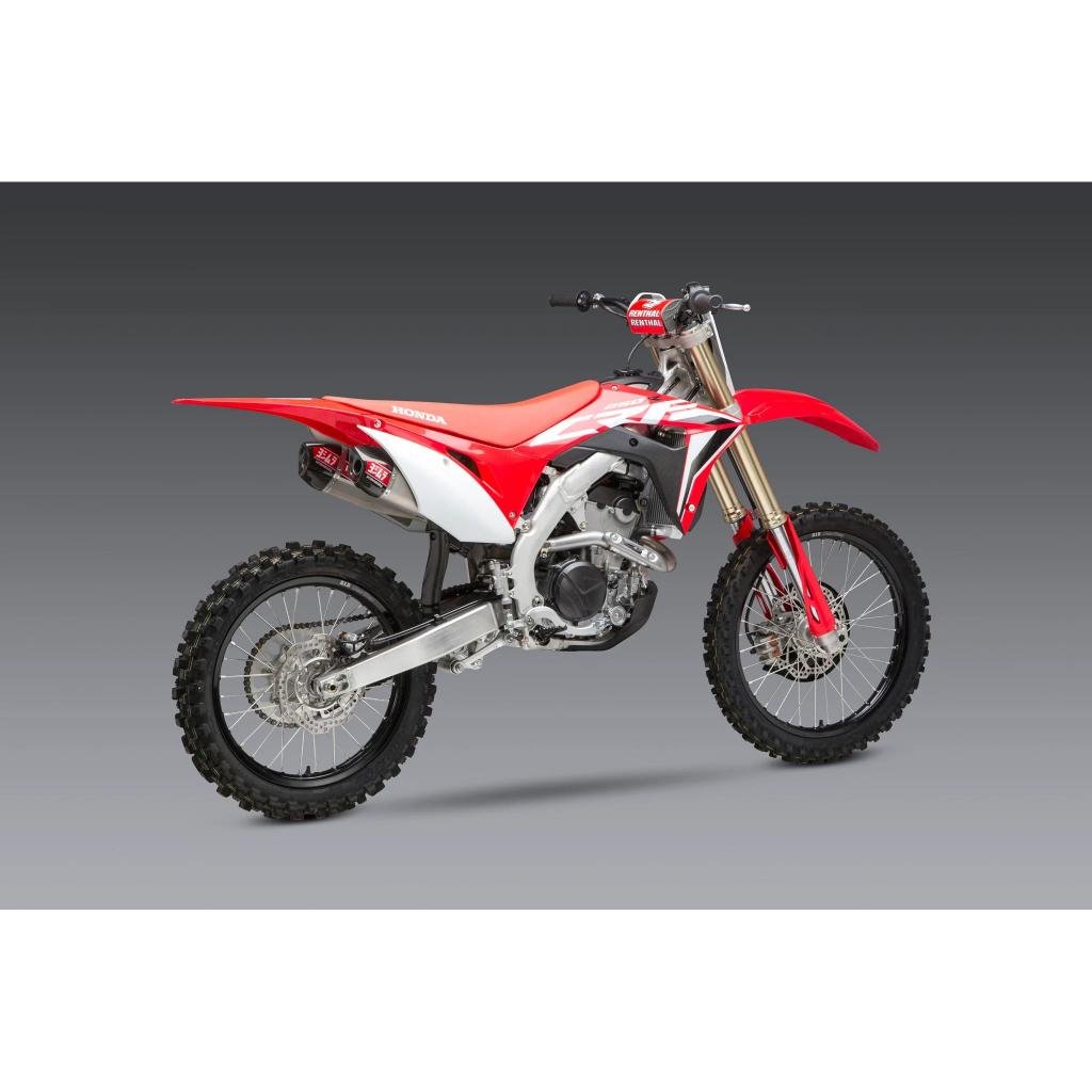 Yoshimura RS - 9T Stainless Dual Mufflers 2020 - 21 Honda CRF250R/RX | 22844BR520 - MojoMotoSport.com