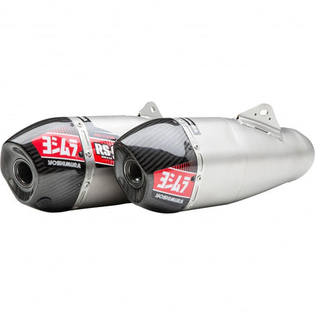 Yoshimura RS - 9T Stainless Dual Mufflers 2020 - 21 Honda CRF250R/RX | 22844BR520 - MojoMotoSport.com